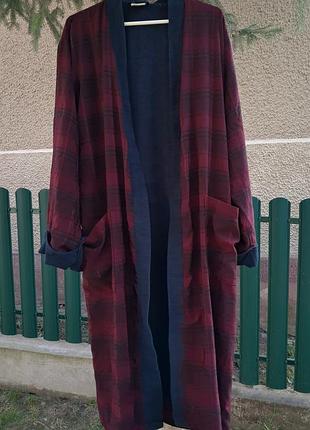 Мужской/женский двусторонний халат-кардиган nusa (туречки), размер l/xl