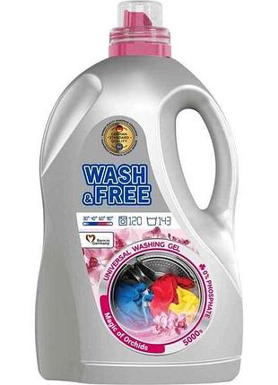 Гель для стирки 5л универсал магия орхидей тм wash free