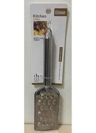 Терка для сыра нерж. большие отверстия, круглая ручка 23х5,5см sm-112 тм prc