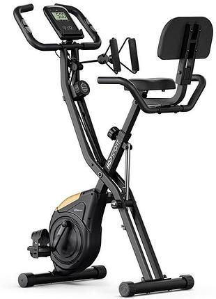 Велотренажер hop-sport hs-3030x apeks x-bike черно-золотистый