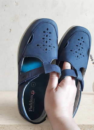 Супер комфортные женские ортопедические туфли сандалии 100%кожа padders (feelgoodfeet) р.7 (наш р. 40-41) торг