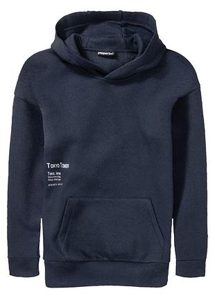 Худи с начесом для мальчика pepperts lidl 397728 158-164 см (12-14 years) темно-синий