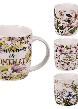 Чашка 380мл flowers r101038-1 тм stenson