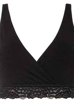 Бюстгальтер для кормления с кружевом для женщины esmara lycra® 442772 s черный