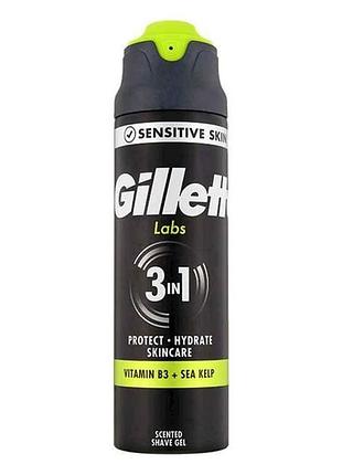 Гель для бритья 198мл labs sensitive для мужчин тм gillette