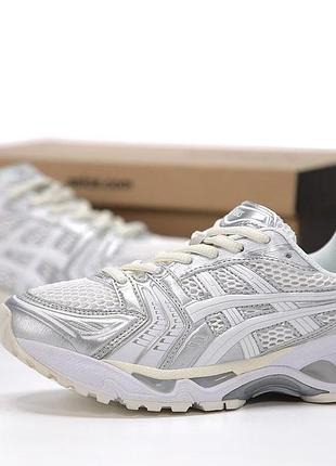 Asics gel kahana 8 silver асикс гель кахана 8 кросівки чоловічі та жіночі світло-сірі 44