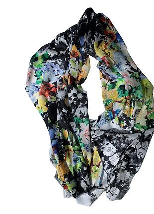 Шарф шовковий silk route a-751 200 х 75 см haridwar flowers
