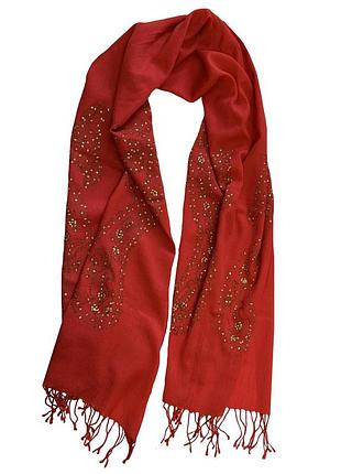 Шарф из натуральной шерсти, silk route a-1073 200х65 см