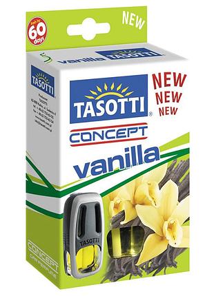 Ароматизатор для авто на обдув "concept" vanilla (ваниль) 8мл tasotti