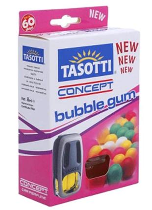 Ароматизатор для авто на обдув "concept" bubble gum (жужная резинка) 8мл tasotti