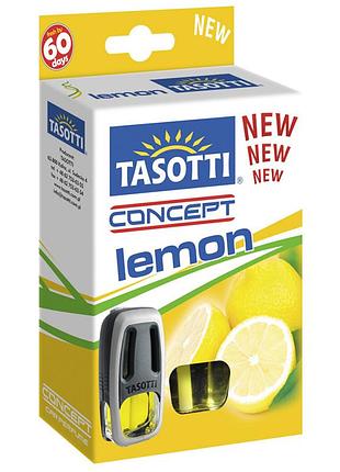 Ароматизатор для авто на обдув "concept" lemon (лимон) 8мл tasotti