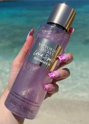 Спрей для тіла  victoria’s secret  з шимером
