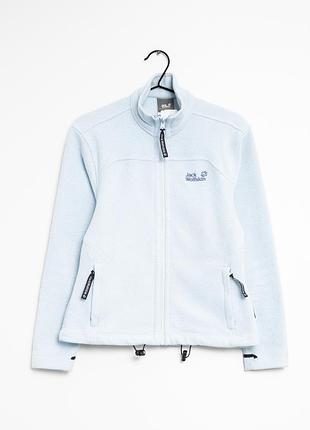 Блакитна флісова кофта від jack wolfskin