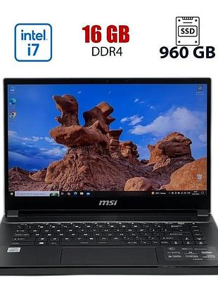 Ноутбук б-класс msi stealth gs66 10ug-075us / 15.6" (1920x1080) ips / intel core i7-10750h (6 (12) ядер по 2.6 - 5 ghz) / 16 gb