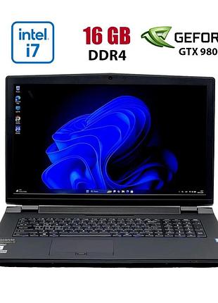 Игровой ноутбук sager x95 p770dm / 17.3" (1920x1200) ips / intel core i7-6700k (4 (8) ядер по 4.00 - 4.2 ghz) / 16 gb ddr4 / 960