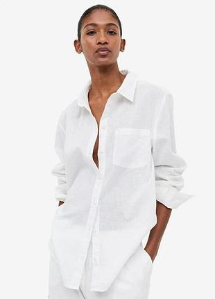 Сорочка h&m з льоном