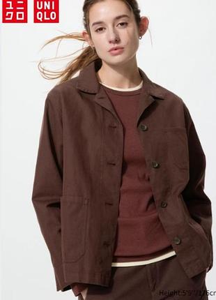 Блейзер з лляної суміші uniqlo
