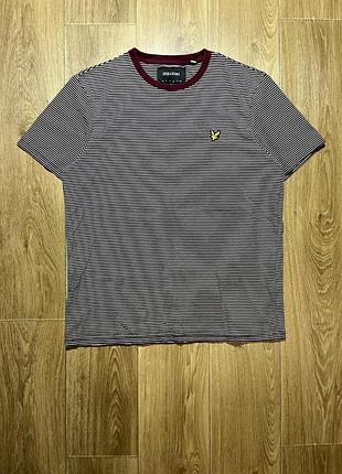 Футболка в смужку lyle & scott, розмір l