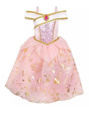 Сукня барбі дитяча рожева barbie принцеси аніматора костюм принцеса дівчинки disney косплей пишна довга карнавальне плаття аврора спляча красуня