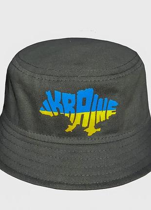 Панама с украинской символикой чёрная карта