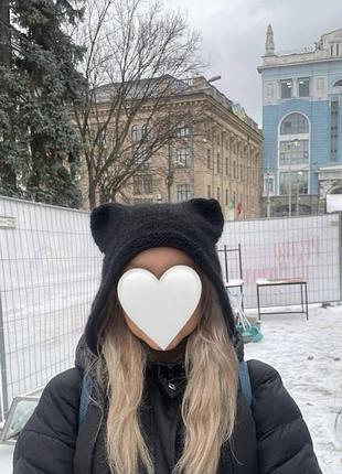 Шапка котик