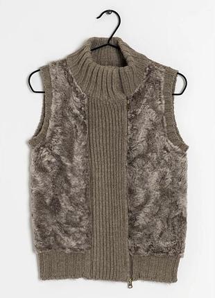 🐑 розкішний вовняний жилет з хутром овчини massimo dutti — твоя найтепліша обійма цієї осені! 🍂