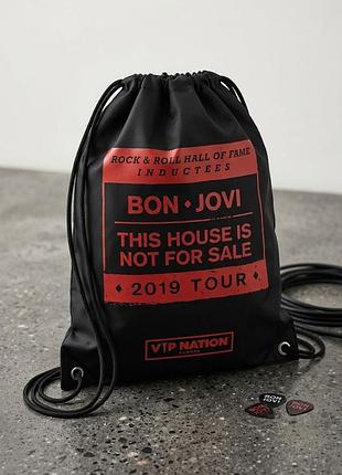 Оригинальный рюкзак-мешок bon jovi - this house is not for sale 2019 tour (vip nation)