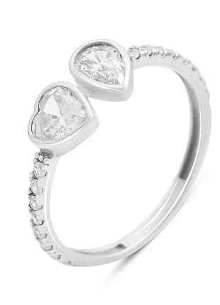 Серебряное кольцо proba с фианитами, вес изделия 1,41 гр (2209645) 17.5 размер