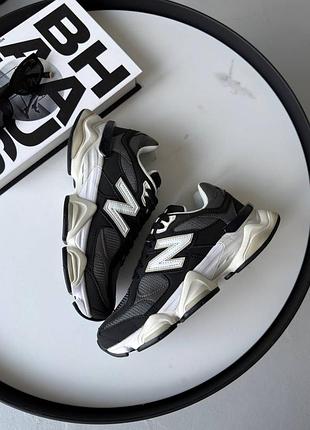 Стильные женские кроссовки new balance 9060 black/white