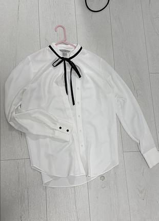 Блуза з тредновими зав’язками від h&m