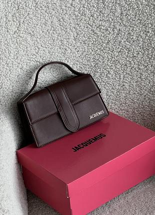 Сумка jacquemus le grand bambino шоколад