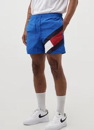 Плавальні шорти чоловічі спортивні пляжні tommy hilfiger рххл плавки з сіточкою нейлонові швидковисихаючі