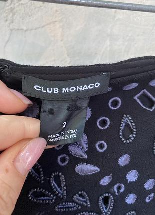 Шикарна чорна міні-спідниця club monaco jory з вишивкою та бісером (як у бріджит джонс) 4