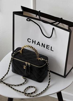 Сумка chanel classic lambskin чорний