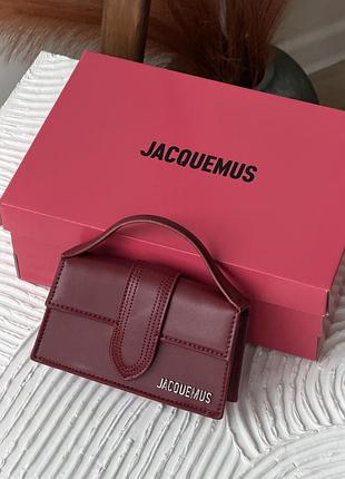 Сумка jacquemus le bambino mini bag бордовый