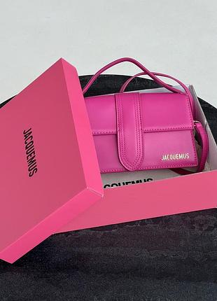 Сумка jacquemus le grand bambino малиновий