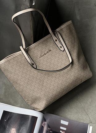 Сумка michael kors шоппер бежевый