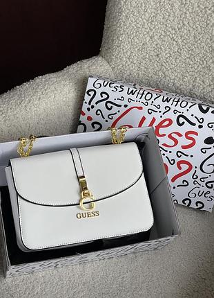 Сумка guess g james logo білий