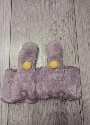 Милая косметическая повязка с ушками зайчик