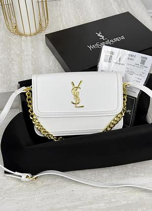 Сумка saint laurent solferino белый