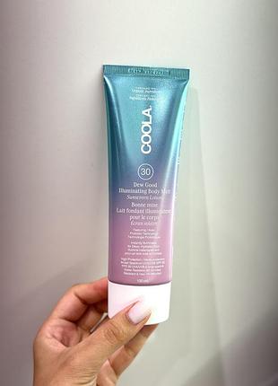 Сонцезахисний мелт бальзам лосьйон для тіла coola dew good illuminating body melt lotion spf30 sunscreen