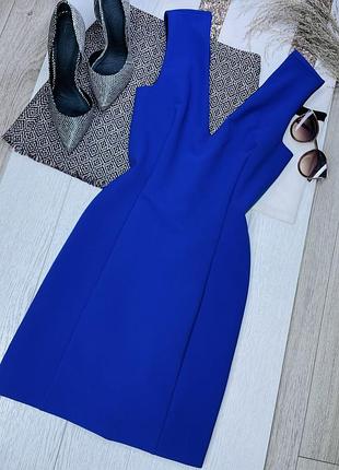 Літня сукня zara xs коротка сукня футляр святкове плаття з глибоким вирізом плаття зара синє
