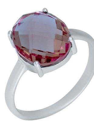 Срібне кільце proba зі султаніт султанітом 4.235ct, вага виробу 2,75 г (1948583) 18.5 розмір