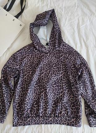 Леопардовый свитшот shein