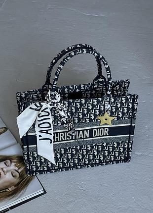 Сумка dior шоппер тканый large size черный