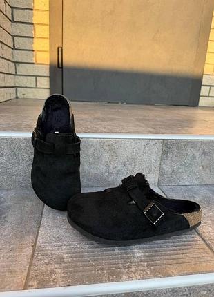 Сабо шльопанці утеплені birkenstock  39/25см