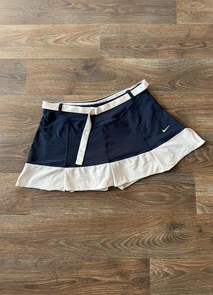 Спортивна тенісна коротка юбка-шорти nike dri fit розмір xs