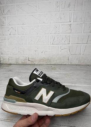 Крутые зеленые кроссовки new balance 997h cardura