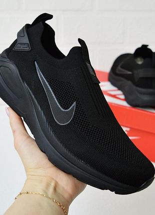 Nike black чоловічі мокасини чорні розмір 44/28 см 42