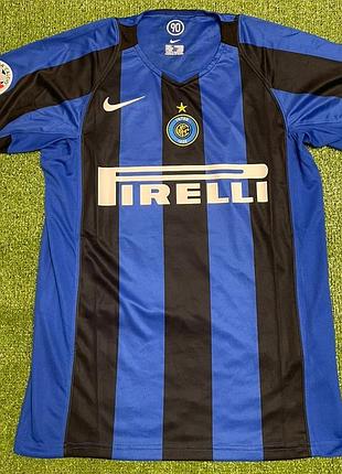 Футбольна футболка інтер мілан 2004/06 adriano no10 nike розмір l